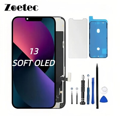 Soft OLED für iPhone 13 Bildschirm Ersatz Display Digitizer mit Reparaturset