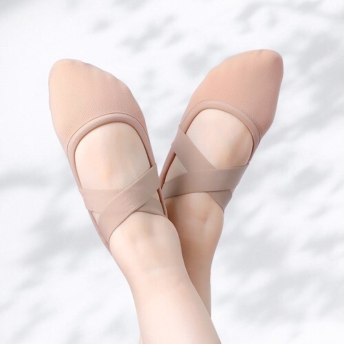 SAOLA Scarpe da Balletto Elasticizzate Spacco Suola Morbida Pantofole Balletto Elastiche Scarpe da Ballotto