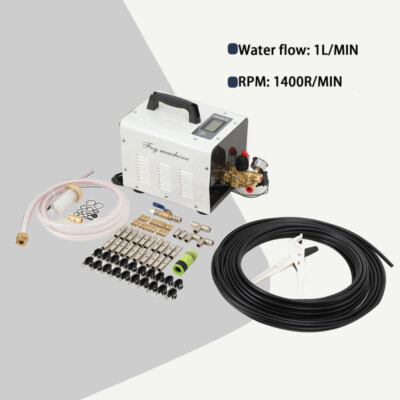 #ad High Pressure Misting Mister System Kit 860PSI 1L MIN 60bar 20M Misting pipe $579.00