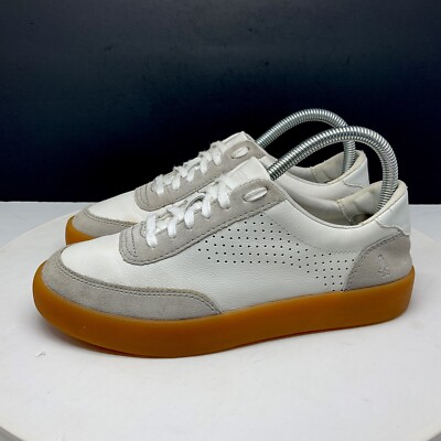 Hush Puppies Shoes Womens M Charlie Leather White Lace Up