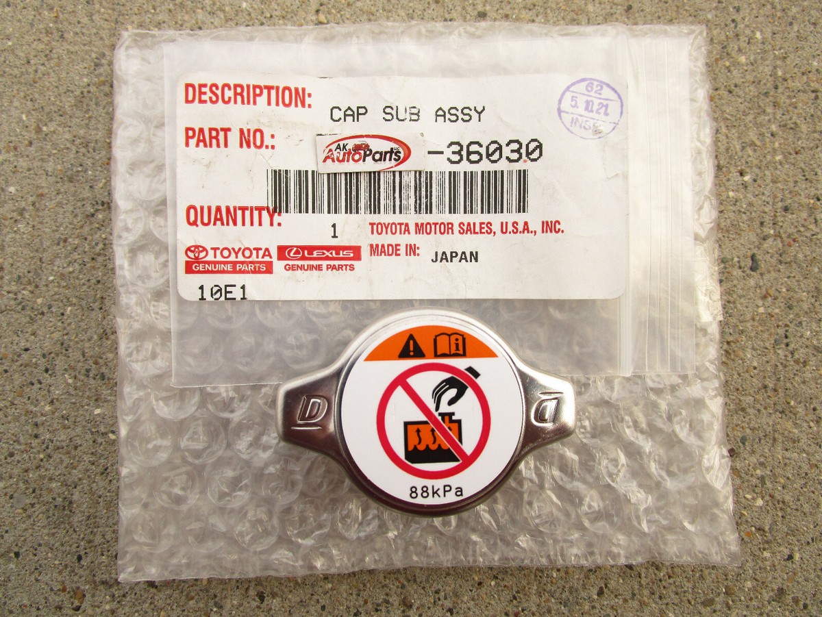 FITS: 20 - 22 TOYOTA HIGLANDER RADIATOR FLUID FILLER CAP OEM BRAND