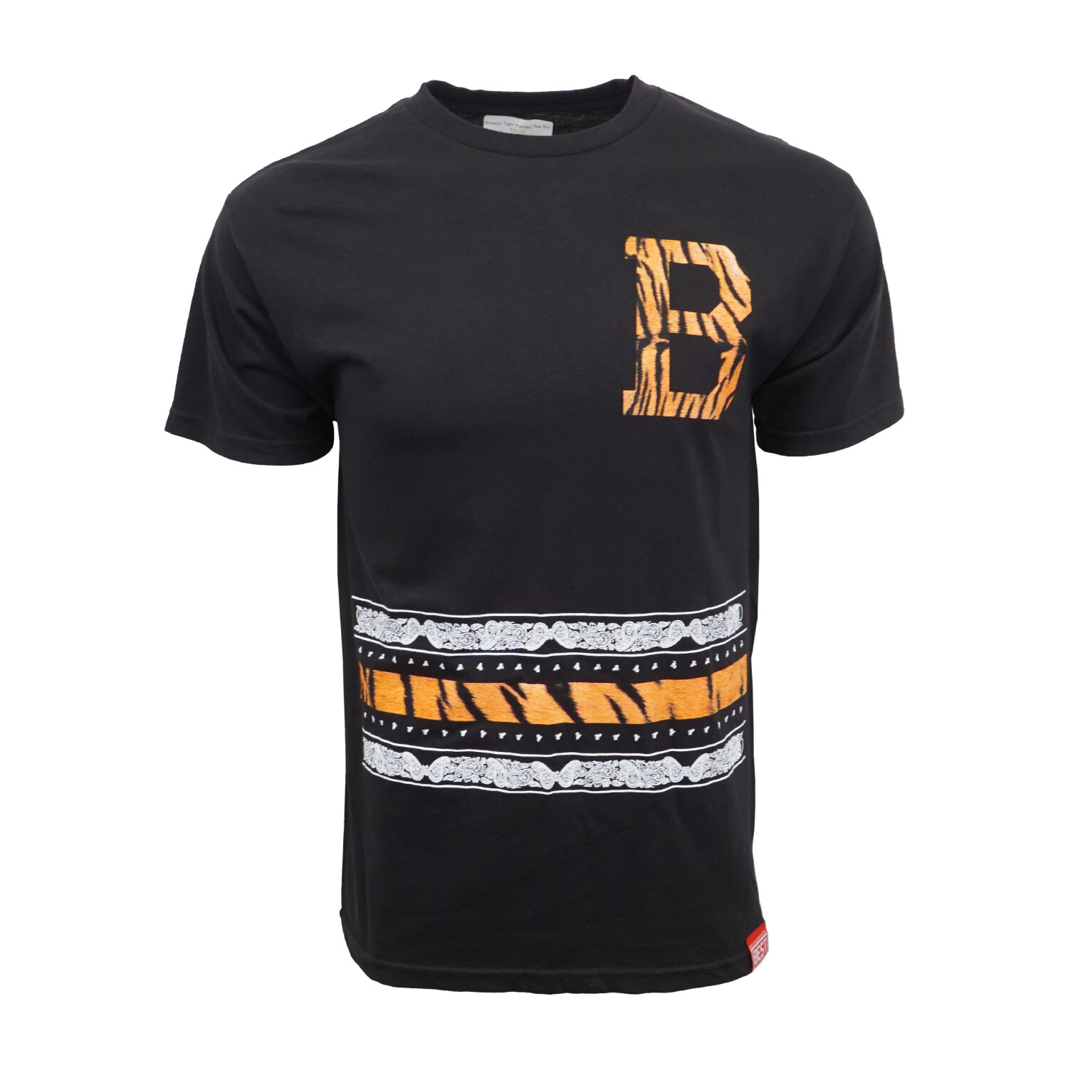 ЛУЧШАЯ СВЕЖАЯ ЭКСКУРСИОННАЯ ОДЕЖДА TIGER PAISLEY TEE BLACK