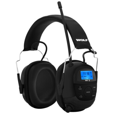 Sahaga WOLF Headset PRO Kapsel-Gehörschutz mit Radio & Bluetooth-Lärmschutz