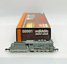 Z Scale Marklin 88981 Gray Steam Locomotive With Tender Original Box (A)