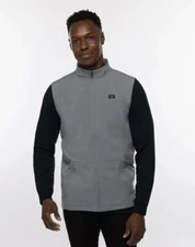 NWT Travis Mathew TOP OF THE LINE golf vest Medium light grey travismathew NEW
