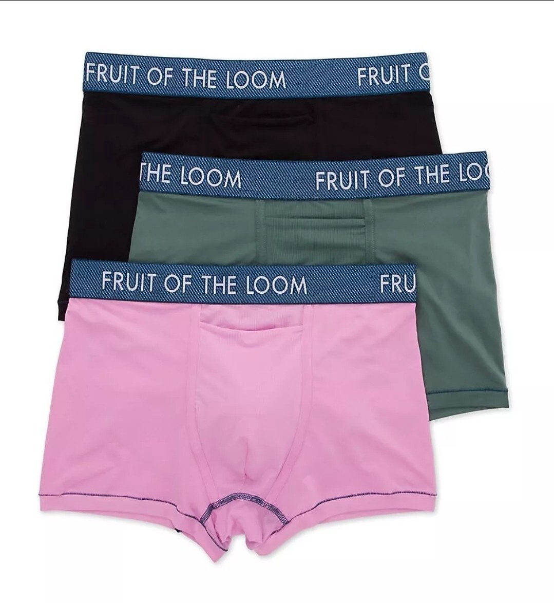 Trunks Fruit Of The Loom Breathable Boxer Briefs Short Leg Fruit
