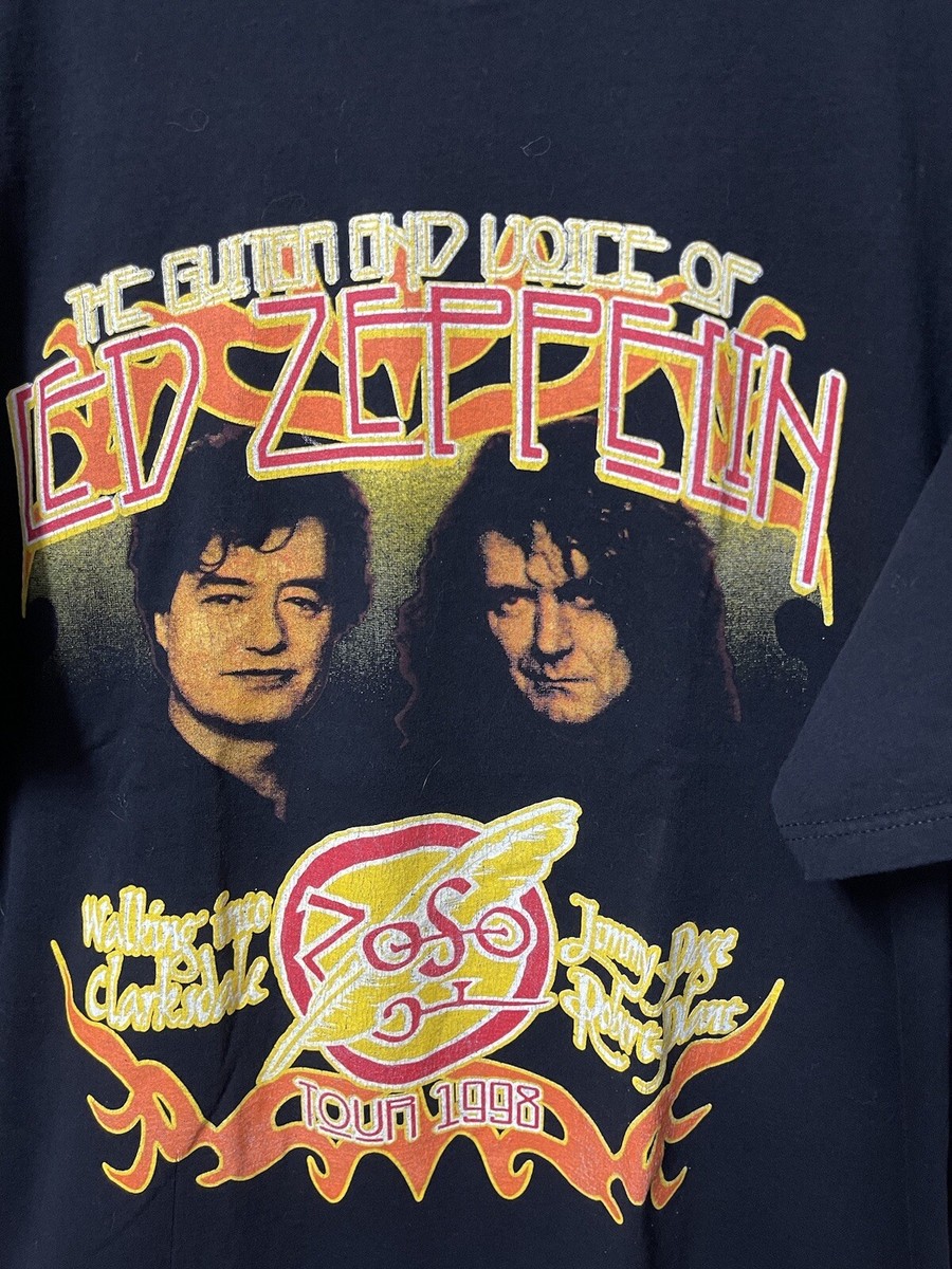 Vintage Led Zeppelin Tour Shirt 1998 Jimmy Page Robert Plant
