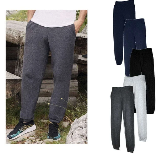 Fruit of the Loom Classic Elasticated Cuff Jog Pants Sweat Herren Jogging Hose