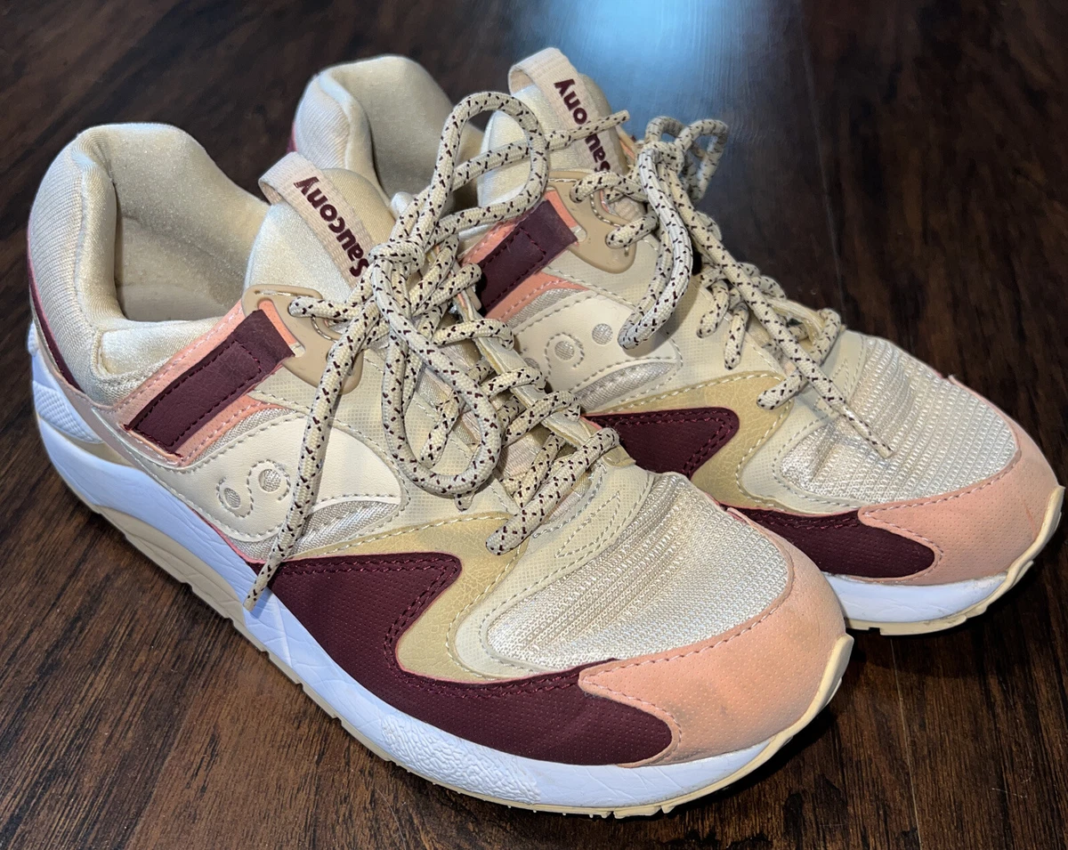 Burgundy saucony grid best sale 9000