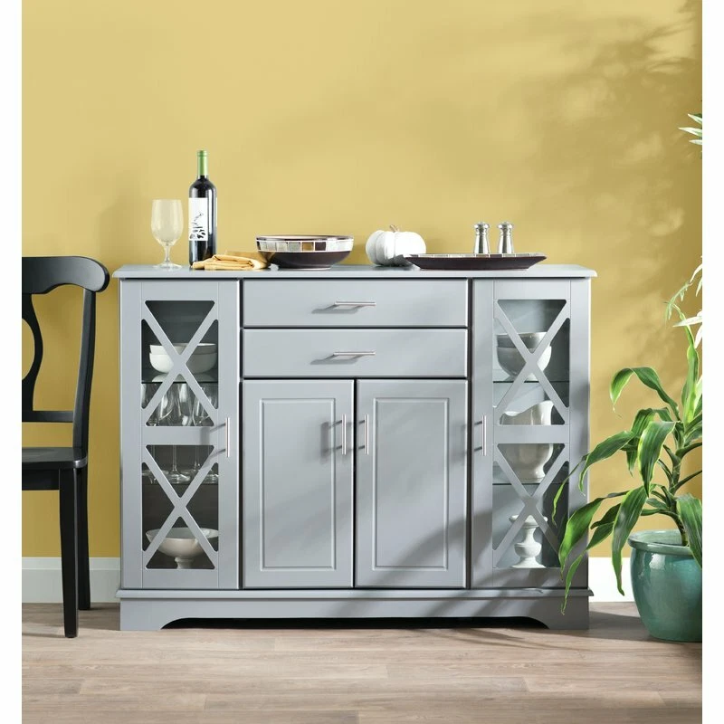 Gray buffet server deals