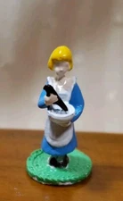 VINTAGE PAINTED METAL FIGURINE FOR MINIATURE DOLLHOUSE  OR ROOMBOX 