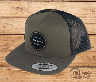 New Rip Curl Routine Patch Snapback Trucker Cap Hat
