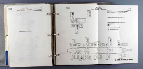 BRITISH AIRWAYS BOEING 747 1980'S AIRLINE CABIN CREW SEP MANUAL BA SAFETY CARD - Picture 12 of 17