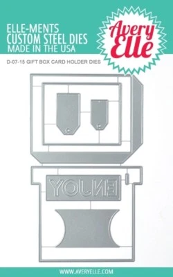 Avery Elle "GIFT BOX CARD HOLDER" Elle-ments Steel Dies Set 2018