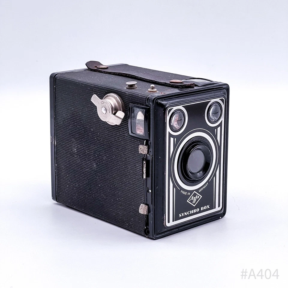 Vintage Agfa Synchro Box Kamera Fotoapparat Made in Germany | Schwarz - Bild 3 von 4