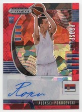 2020 Panini Prizm Draft Picks ALEKSEJ POKUSEVSKI #PA-AP Prospect Red Ice Auto RC