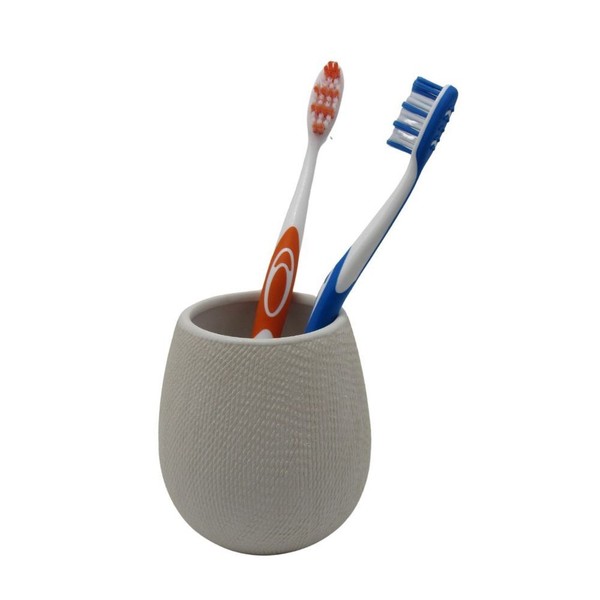 Feridras Zahnputzbecher ZahnbüRstenhalter Badaccessoires Safari Bianco-image