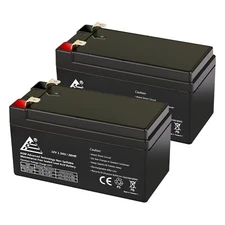 ExpertBattery 12V 1.3Ah Rechargeable Battery for Diamec DM12-1.3 (2 Pack)