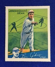1934 Goudey Gum Dizzy Dean Baseball Card #6 St Louis Cardinals - 1978 Reprint