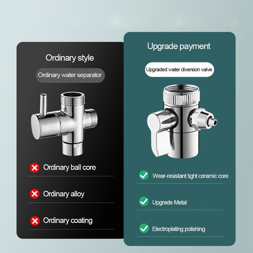 Diverter Bath Toilet Bidet Sprayer Shower Head Casting With Thick