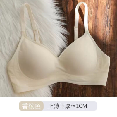Ice Silk Seamless Wireless Uderwear Women Push Up Bra 3D Soft Support Bra Summer