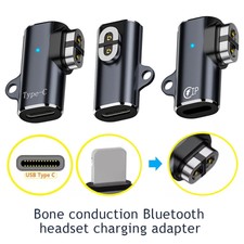 USB Type C Charger Adapter Charging Cable For Shokz Open Run 2pin Magnetic US  