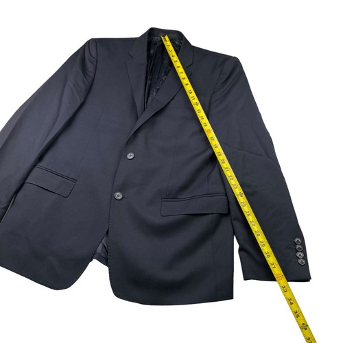 Gianni Versace Men’s 100% Wool 2-Button Blazer Navy Blue • 42R US | 52 IT - Picture 10 of 12