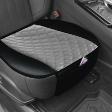 Car Seat Cushion Pads Faux Leather With Front Pocket Universal Fit Auto