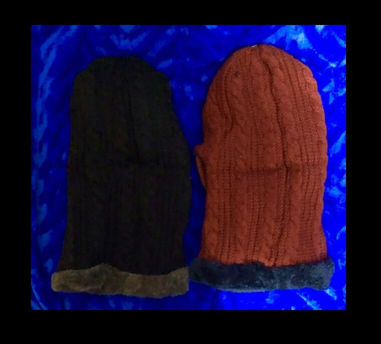 2pk GOEGU Best Deluxe 3 en 1 sombrero de invierno forrado de piel, cuello con cremallera, visera, 65% algodón Foto 4 de 4