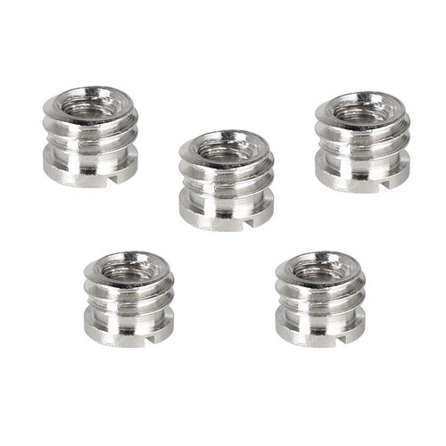 1/4" 3/8" Male Female Camera Hot Shoe Flash Adapter Dual Nut Tripod Mount Screw - Picture 7 of 37