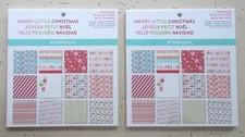 Lot 2 My Mind's Eye Merry Little Christmas 6x6 Paper Pad 24 Sheets Each 48 Total