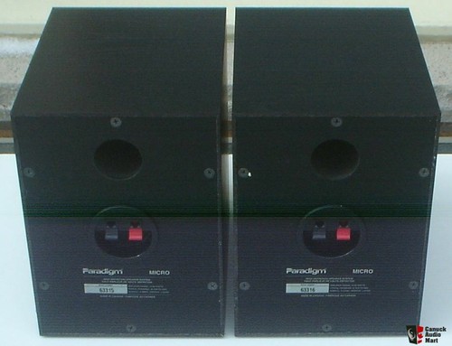 Paradigm Micro v1 Hifi stereo Bookshelf Speakers Audiophile BLACK VGC UK SELL - Picture 2 of 2