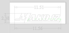 Mako Boat 17 CUSTOM Emblem/Badges Small 2-3/8" High