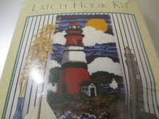 Light house Latch hook kit Vintage Wonderart 16" x 32"