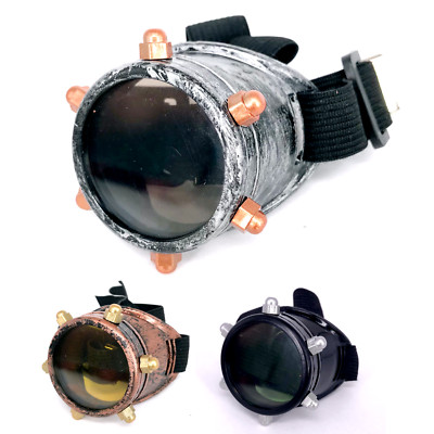 Cosplay Anime Blind Box Stream Punk Monocle Goggle Black Gray Brown 1 Random Toy