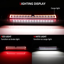 For 09-2018 Dodge Ram 1500 2500 3500 Smoked Led 3rd Third Brake Light Cargo Lamp