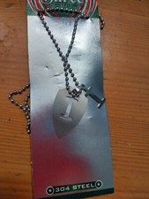 letter  I Necklace with chain