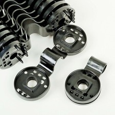 80pc Round Shape Clips for Anchoring Shade Cloth and Landscape Fabric, Black