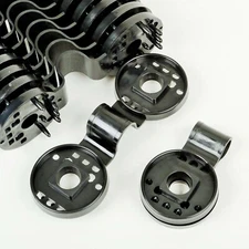 40pc Round Shape Clips for Anchoring Shade Cloth and Landscape Fabric, Black