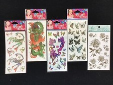 5pcs Waterproof Temporary Dragon Tattoo Sticker / Scorpion Skin Body Art St-146