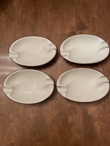 Vintage Rosenthal Porcelain Ashtray w/Gold Trim made in Kronach Germany-set of 4 - Picture 3 of 4