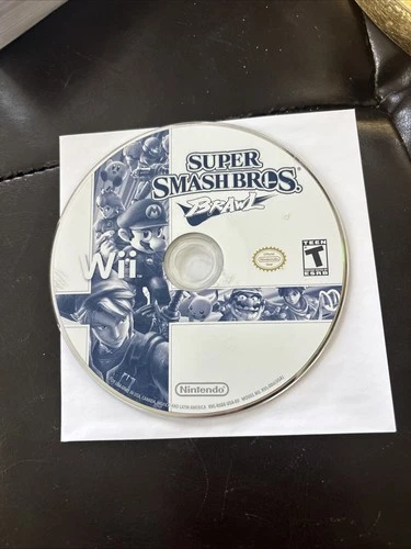 Nintendo Wii Super Smash Bros Brawl Video Game Disc Only Tested
