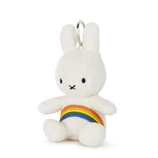 BON TON TOYS Miffy Corduroy Plush doll Keychain 10cm RAINBOW Japan