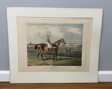 John F Herring  MEMNON Great St Leger Doncaster 1819 Antique Horse Racing Print