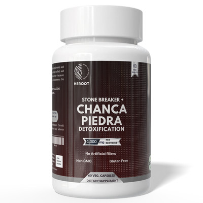 Heroot Chanca Piedra Capsules | Phyllanthus Niruri | 60 Capsules