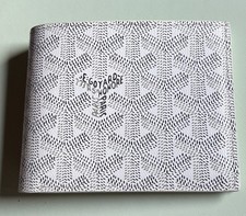 Autentico portafoglio Goyard bianco Victoire 