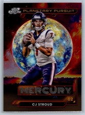 CJ Stroud 2024 Topps Chrome Cosmic Football PPM-CS Planetary Pursuit Mercury SSP