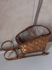 Magnifique traîneau luge ancienne en bambou Années 1930