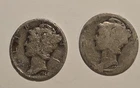1918 & 1944 MERCURY Silver dimes