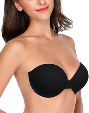 Backless Strapless Push up Bra for Women Thick Padded Sticky Underwired Bras Sel